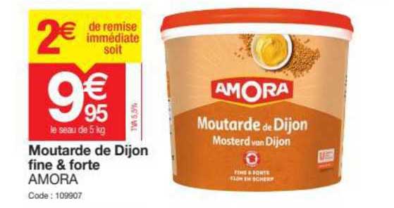 Promocash Moutarde De Dijon Fine & Forte Amora