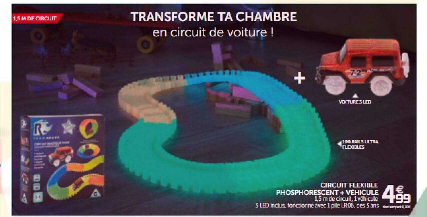Promo Circuit Flexible Phosphorescent chez Gifi
