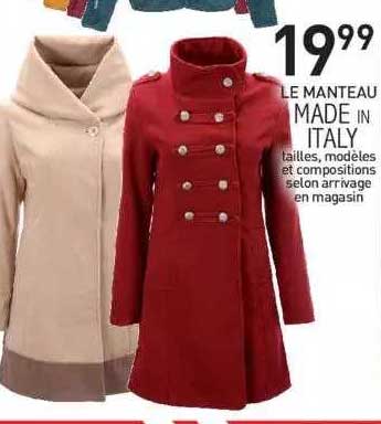 manteau femme made in italy