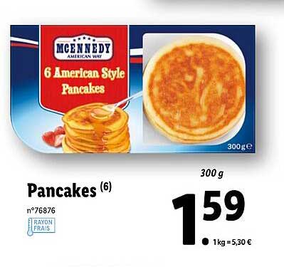 Offre Pancakes Mcennedy chez Lidl