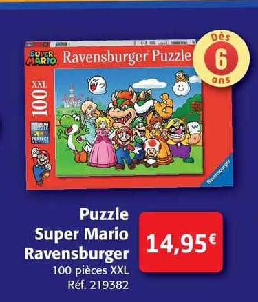 Promo Ravensburger puzzle 3d super mario chez Colruyt