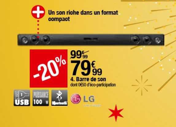 Promo Barre De Son Lg Chez But