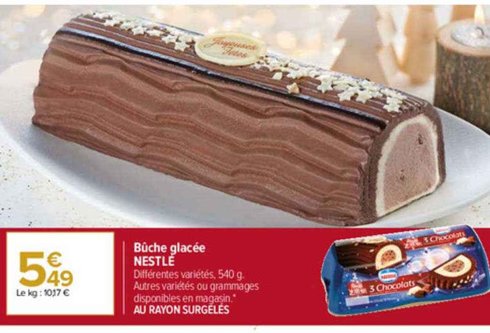 Offre Buche Glacee Nestle Chez Carrefour