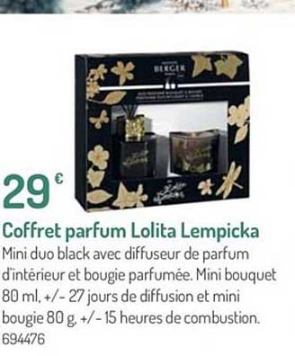 offre coffret parfum