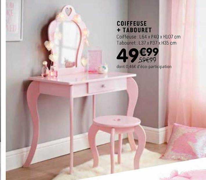 Babou Coiffeuse + Tabouret