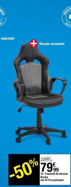 Offre Fauteuil De Bureau Chez Super U