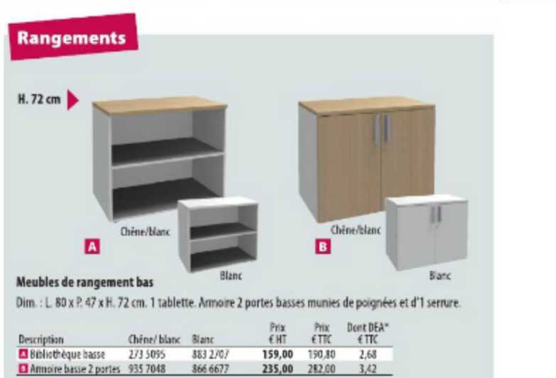 Promo Meubles De Rangement Bas chez Office Depot - iCatalogue.fr