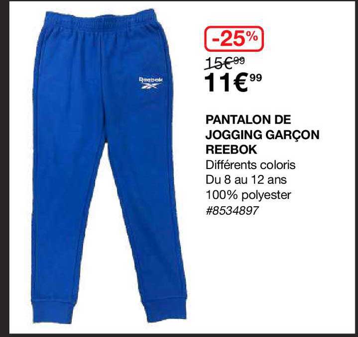 Promo Pantalon De Jogging Garçon Reebok chez Costco iCatalogue.fr
