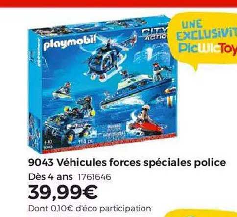 Playmobil - City Action 9043 Véhicules des Forces Spéciales de