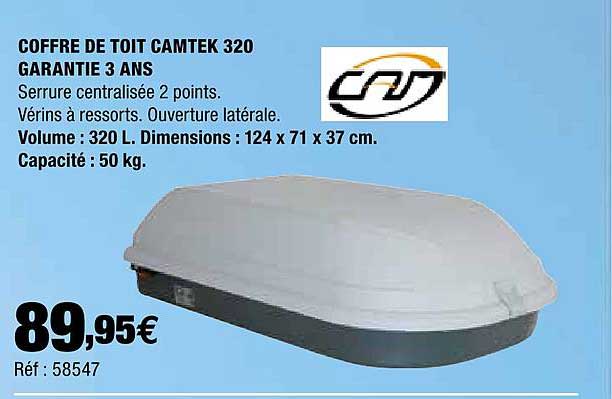 Autobacs Coffre De Toit Camtek 320