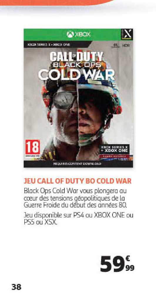 call of duty cold war xbox one auchan
