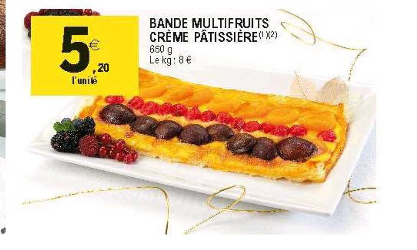 Offre Bande Multifruits Creme Patissiere Chez E Leclerc