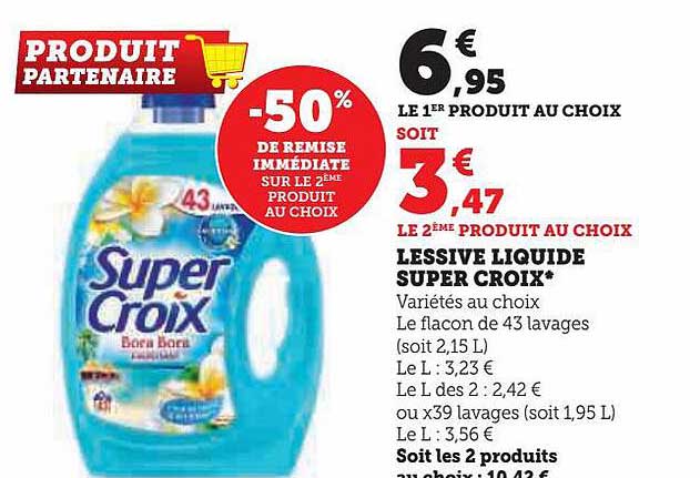 Lessive liquide X-TRA chez Intermarché (07/03 – 19