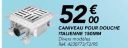 évacuation Douche Plat Plumbsys - Caniveau De Douche Italienne 60cm 2 En 1 Acier Inoxydable 304 - Évier Avec Siphon Intégré