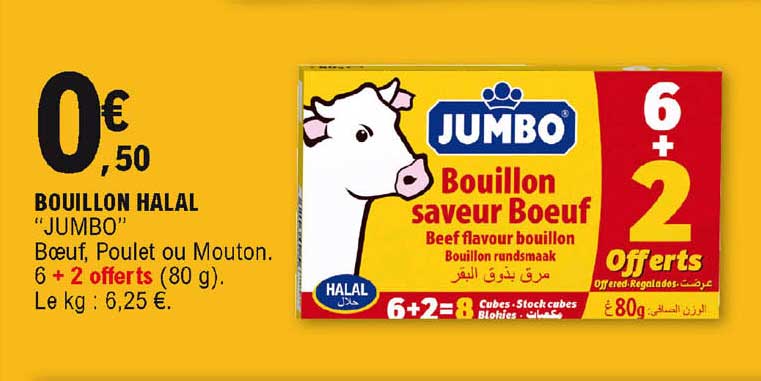 Promo Bouillon Halal jumbo Chez E Leclerc ICatalogue fr