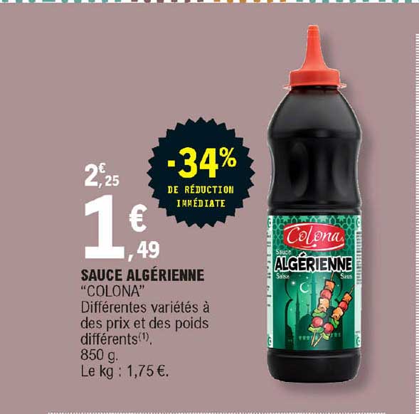 Sauce Algérienne Colona - Intermarché