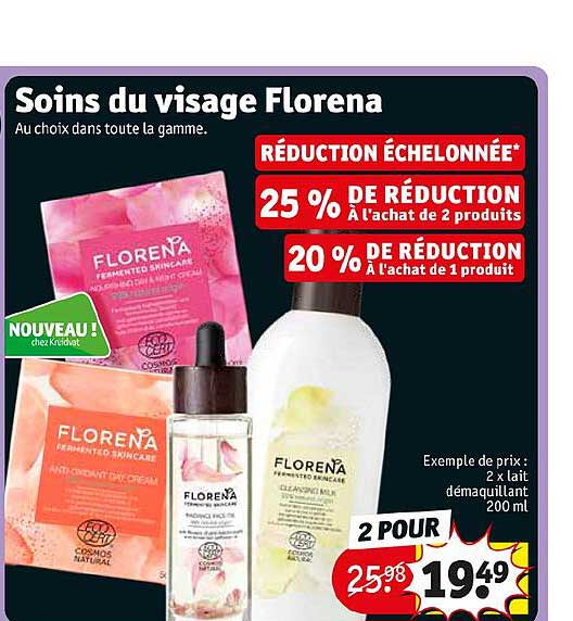 Offre Soins Du Visage Florena chez Kruidvat