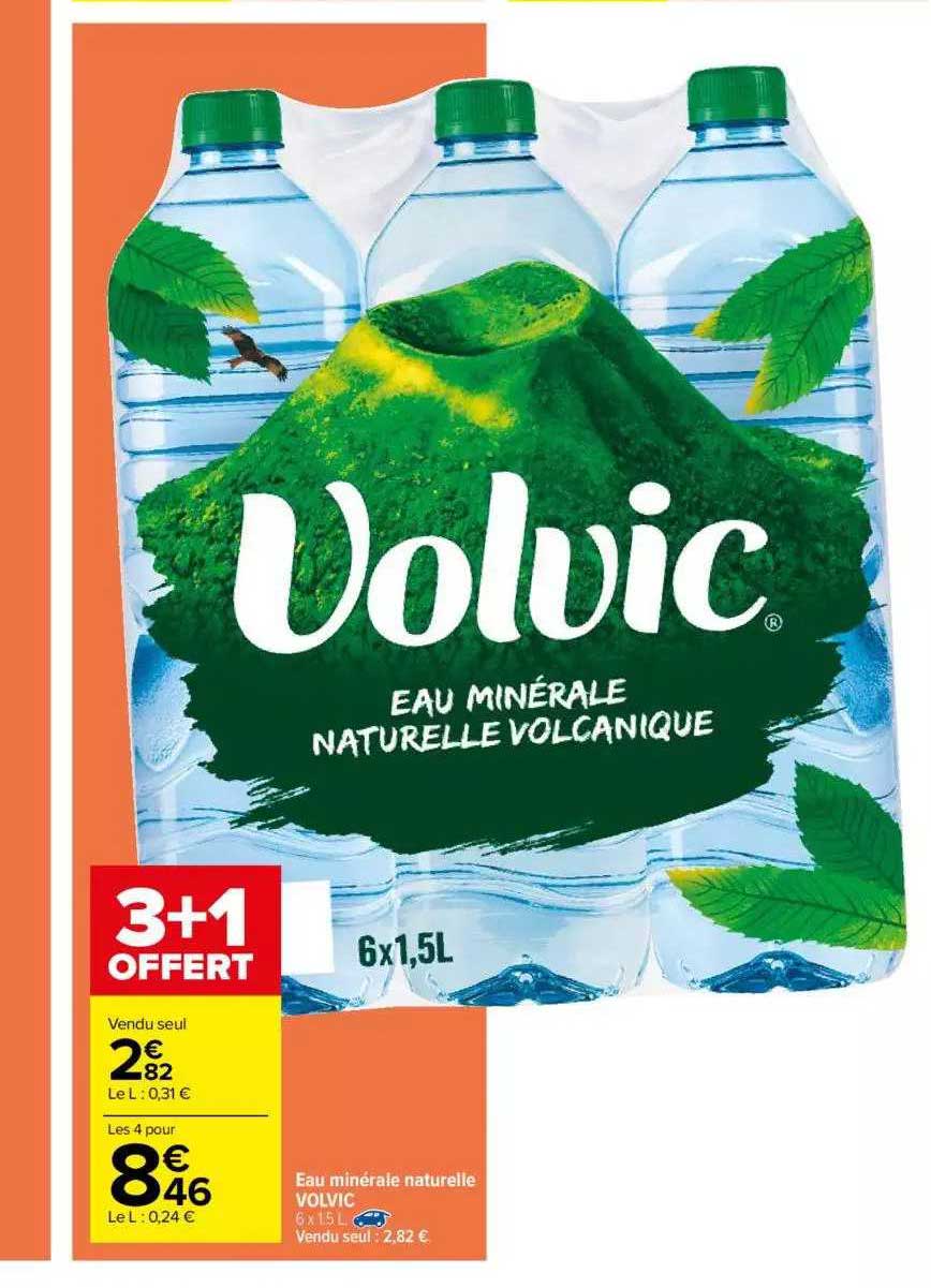 Offre Eau Minerale Naturelle Volvic Chez Carrefour