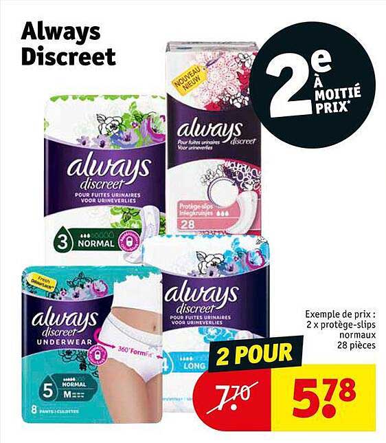 Offre Lot De 4 Always chez Kruidvat