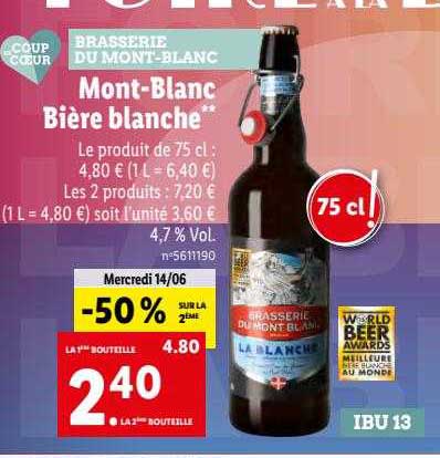 Biere Mont Blanc Lidl