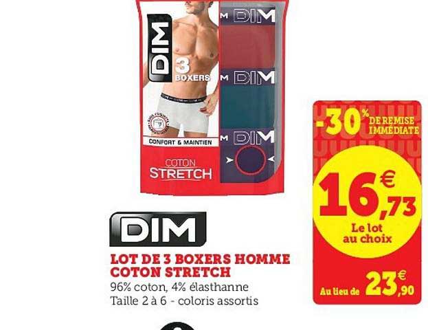 DIM Boxer Corti Uomo In Coton Stretch - Pacco Da 3 - Morbidi E Traspiranti