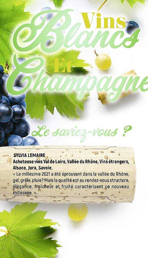 Promo Vins Blancs Et Champagne chez Vival iCatalogue.fr