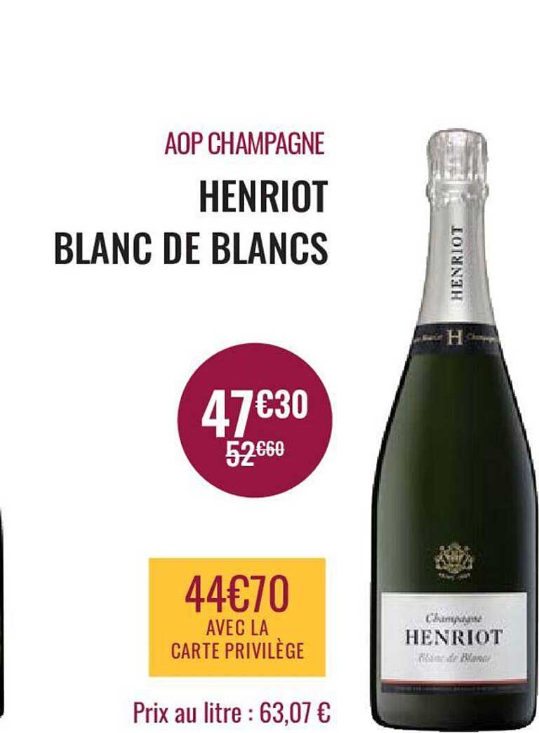 Promo Henriot Blanc De Blancs chez Nicolas iCatalogue.fr