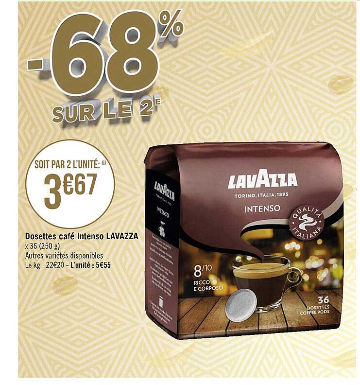 200 Capsules Riche Lavazza Blue Café' Originales Dosettes Super Offre
