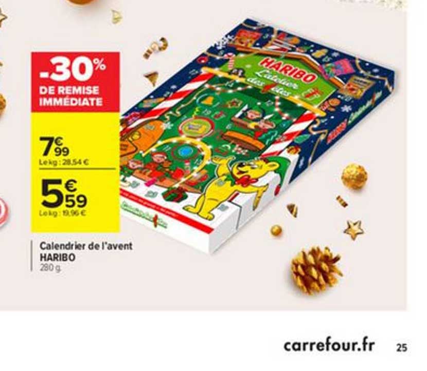 Promo Calendrier De L'Avent Haribo chez Carrefour Express
