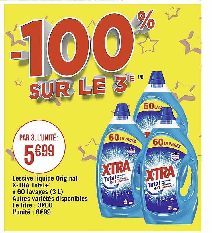Promo Lessive liquide Total XTRA* chez Casino Supermarchés