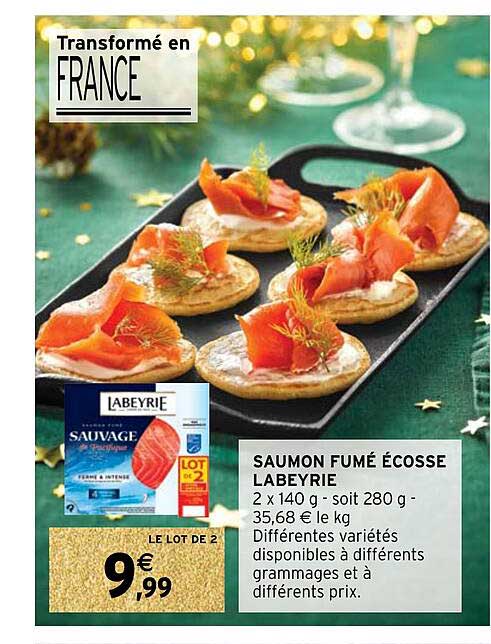 Promo Saumon Fum cosse Labeyrie Chez Intermarch ICatalogue fr Promo Saumon Fum cosse Labeyrie Chez Intermarch ICatalogue fr