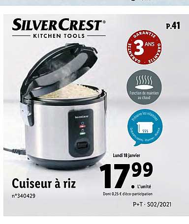Avis : Cuiseur à riz Silvercrest Lidl - Cuisine Test