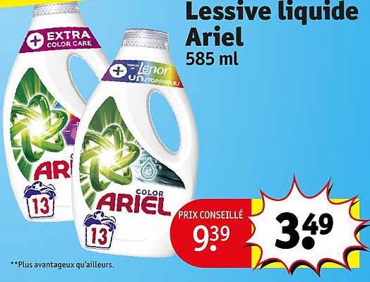 Lessive liquide ARIEL chez Intermarché (24/01 – 05/02)Lessive  liquide ARIEL chez Intermarché (24/01 - 05/02) - Catalogues Promos & Bons  Plans, ECONOMISEZ ! 