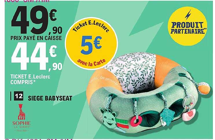 Promo Baby seat and play Sophie chez Carrefour