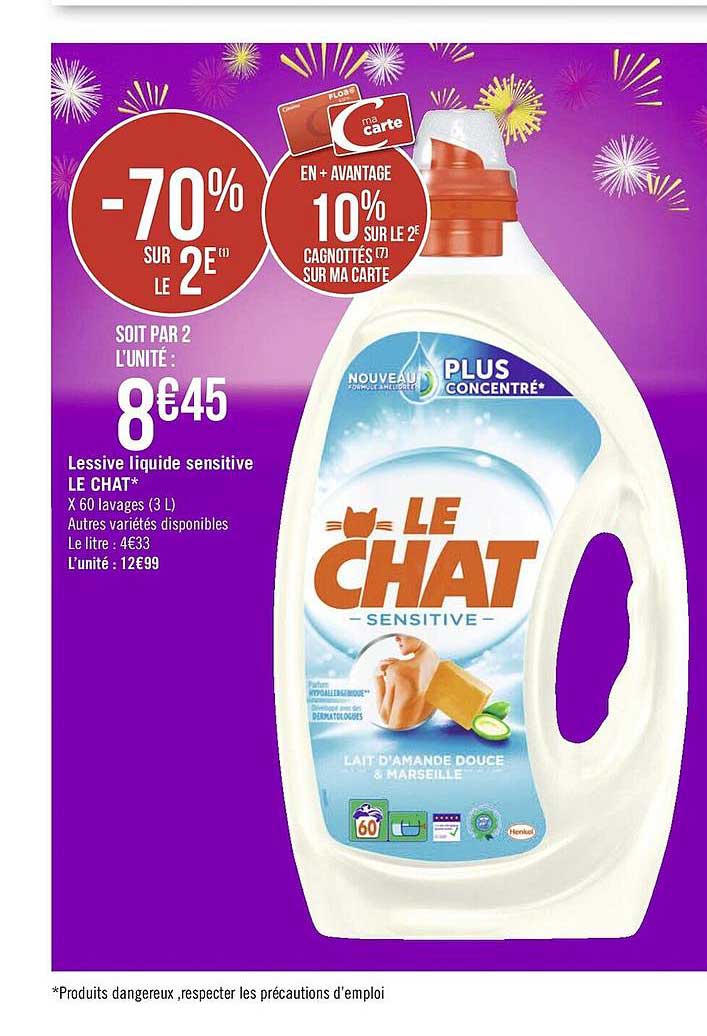 Offre Le Chat Lessive En Capsules Chez Aldi