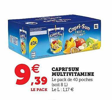 Offre Capri sun Multivitamine Chez Hyper U