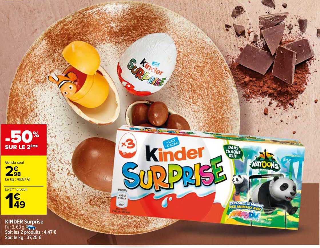 Promo Kinder Surprise Chez Carrefour Market ICatalogue fr
