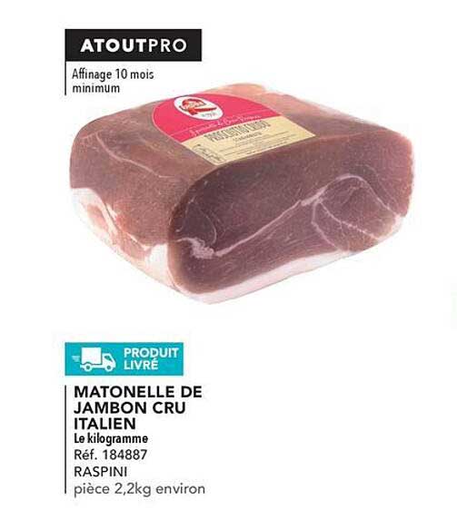 Promo Matonelle De Jambon Cru Italien Chez METRO ICatalogue Fr