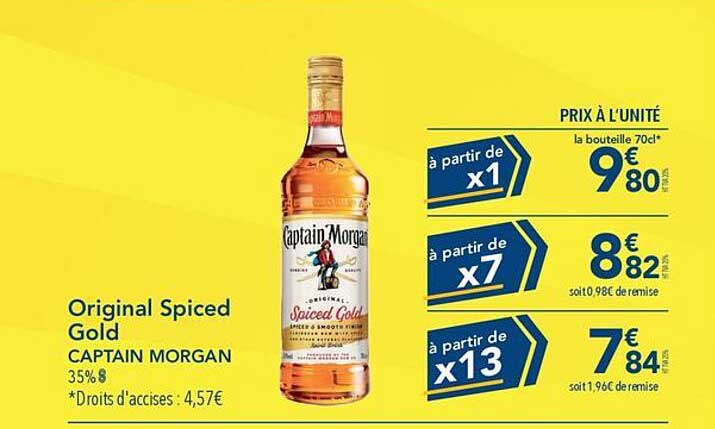 Promo Original Spiced Gold Captain Morgan chez METRO - iCatalogue.fr