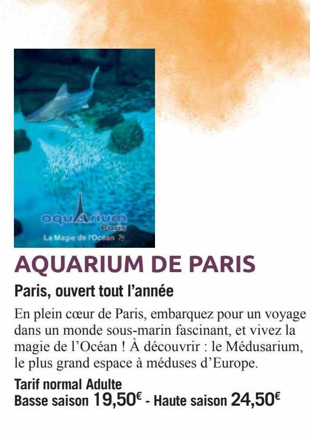 Carrefour Spectacles Aquarium De Paris