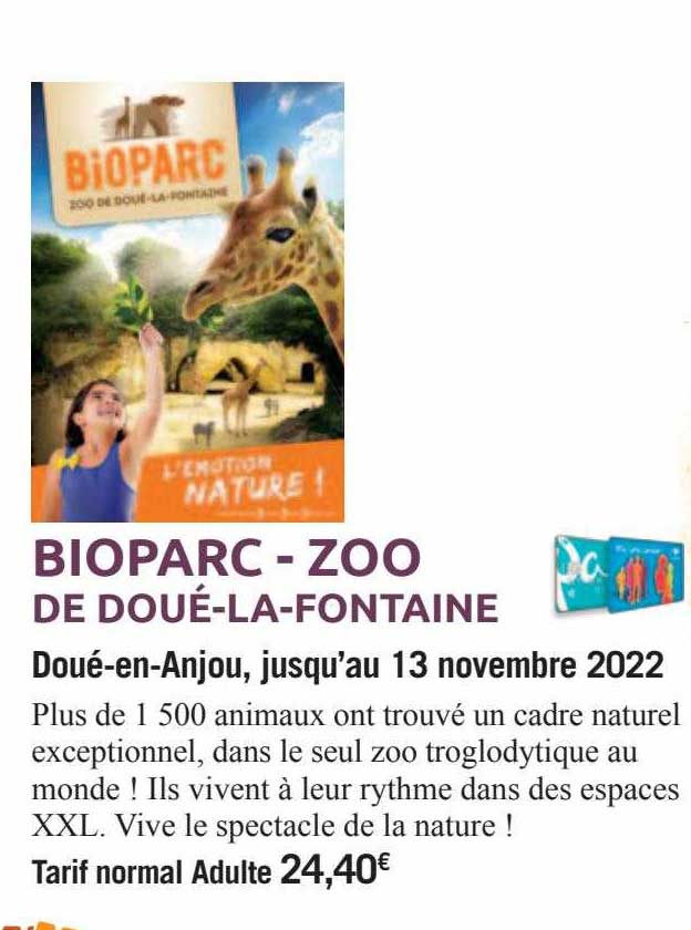 Carrefour Spectacles Bioparc - Zoo De Doué-la-fontaine