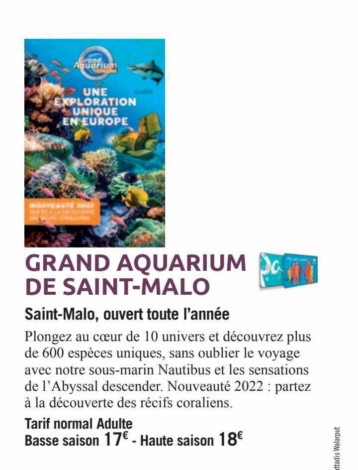 Carrefour Spectacles Grand Aquarium De Saint-malo