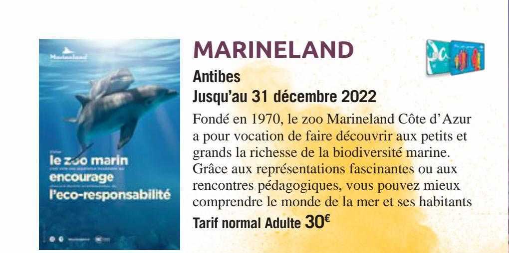Carrefour Spectacles Marineland Antibes