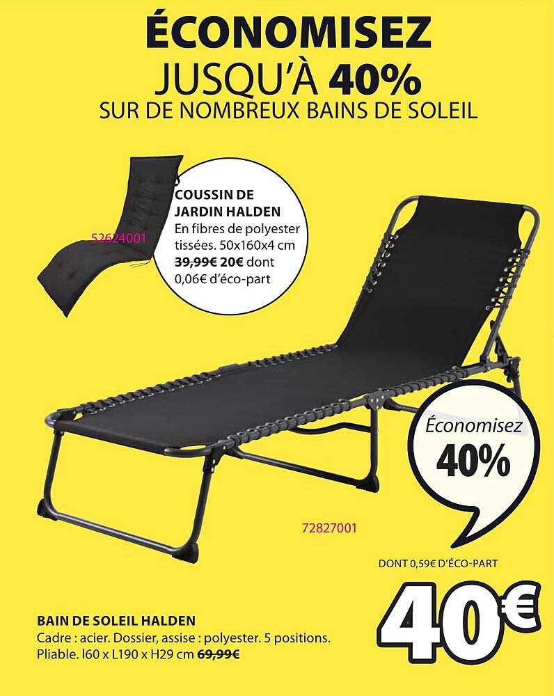 Promo Bain De Soleil Halden chez JYSK - iCatalogue.fr