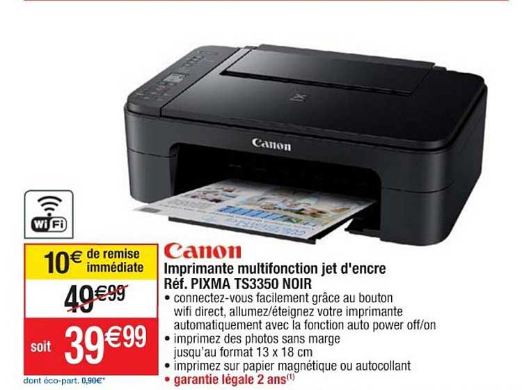 CANON Imprimante PIXMA TS3350 Multifonction - WiFi