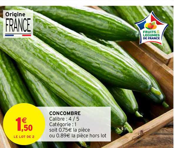 Promo Concombre chez Intermarché Express - iCatalogue.fr