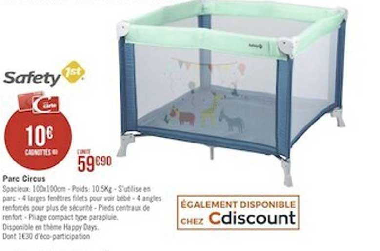 Offre Parc Circus Happy Days Chez Geant Casino