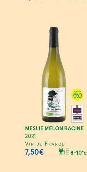 Monoprix Meslie Melon Racine 2021 Vin De France