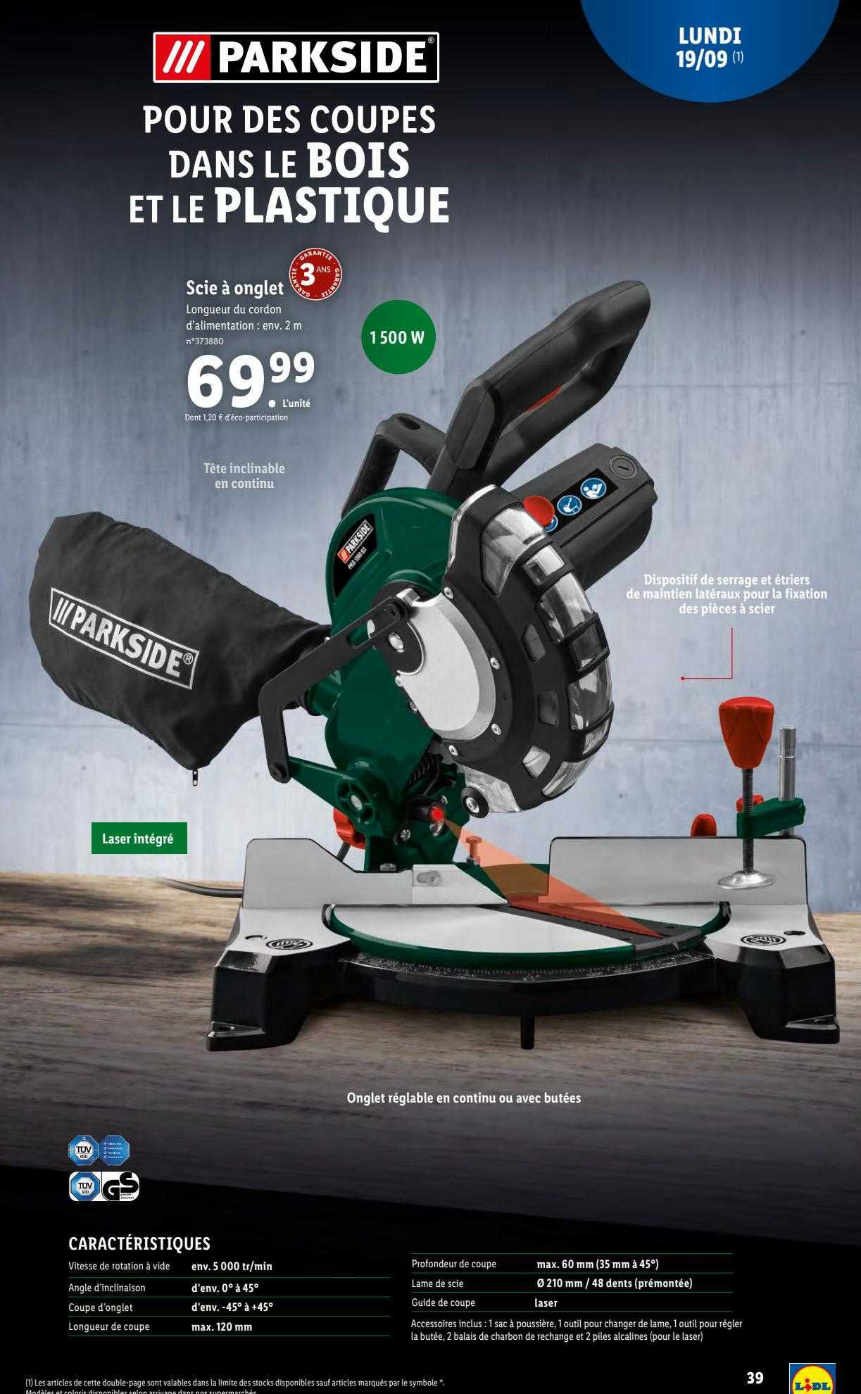 Promo Scie Onglet Parkside Chez Lidl ICatalogue fr Promo Scie Onglet Parkside Chez Lidl ICatalogue fr