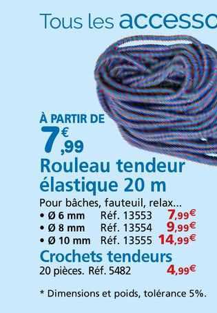 Rouleau tendeur élastique - Provence Outillage